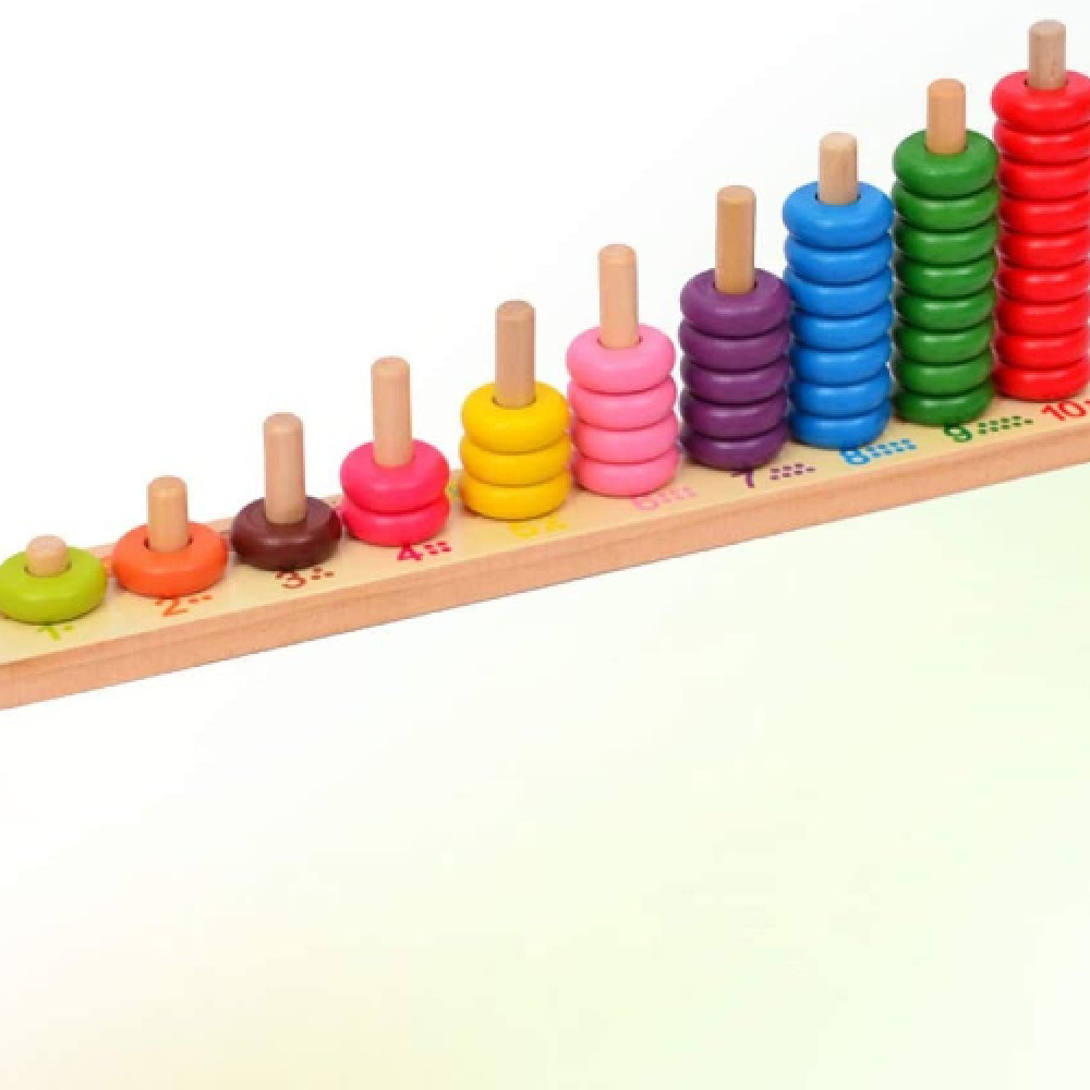 لعبة لوحة العد الخشبية