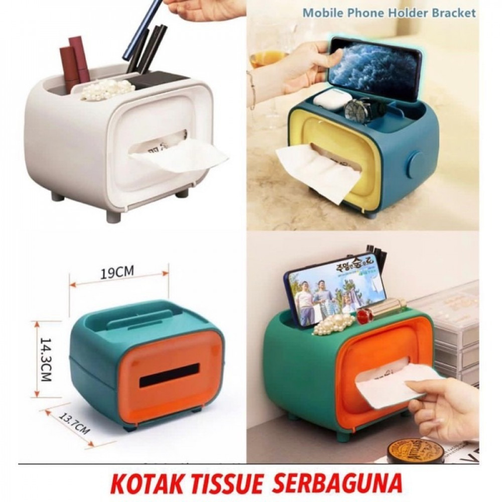 اقوى منظم طاولة ثلاثة في واحد-علبة مناديل,مثبت جوال-متجر متنوع