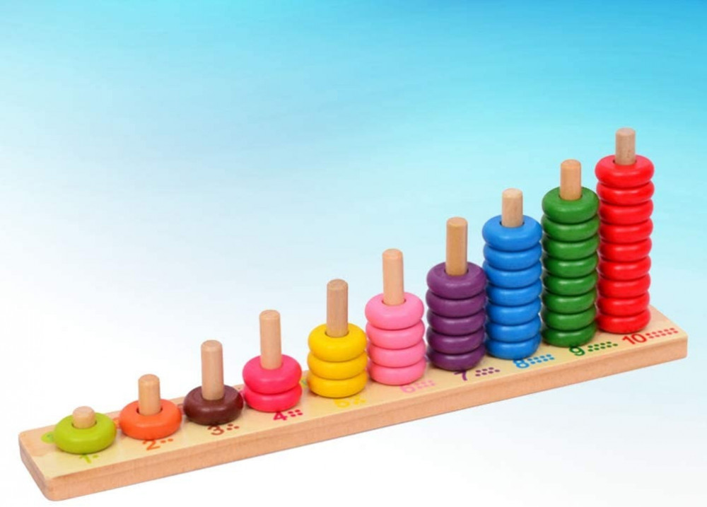 لعبة لوحة العد الخشبية