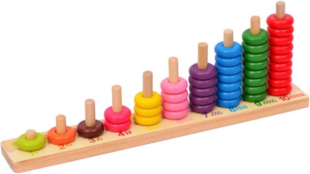 لعبة لوحة العد الخشبية