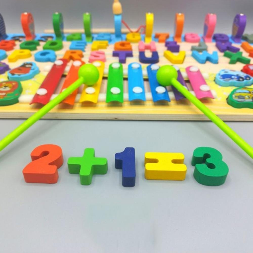 لعبة خشبية تعليمية 6 في 1