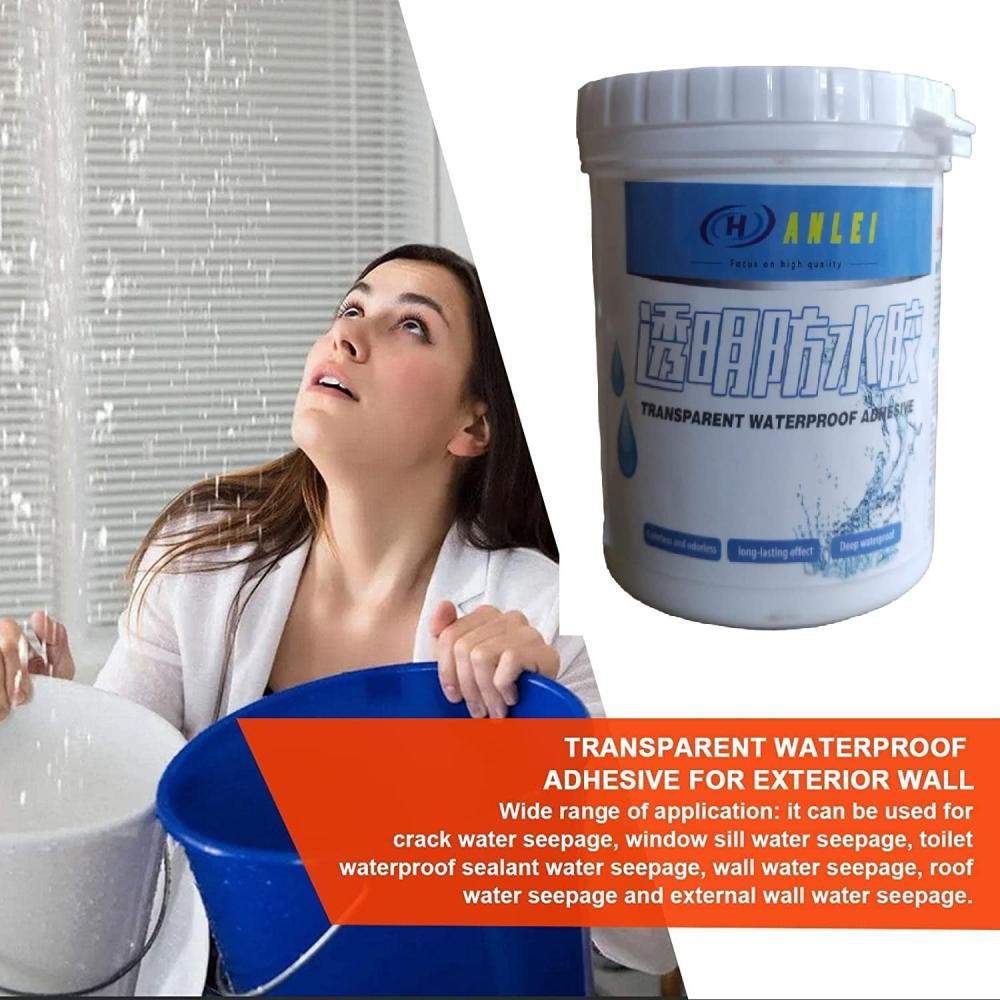 حل تسربات الجدران والأسقف لاصق عازل للماء شفاف للمنزل