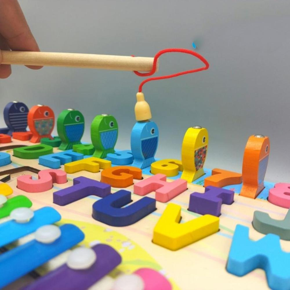 لعبة خشبية تعليمية 6 في 1