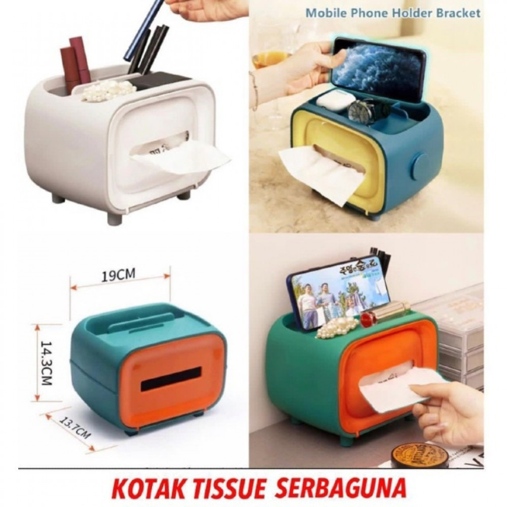افضل منظم طاولة ثلاثة في واحد-علبة مناديل,مثبت جوال-متجر متنوع