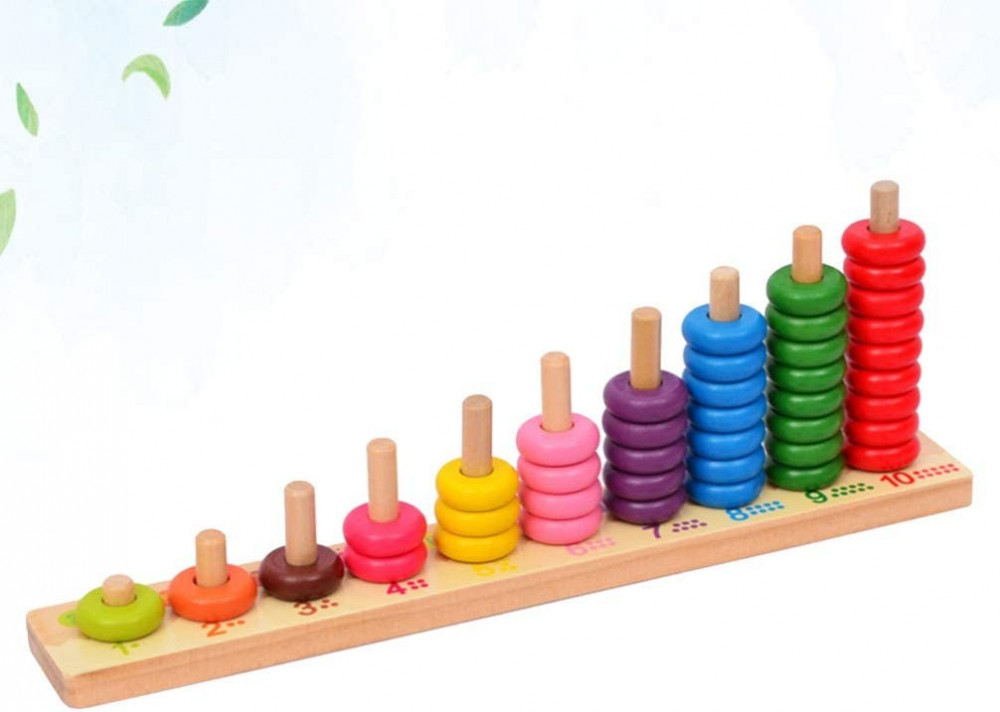 لعبة لوحة العد الخشبية