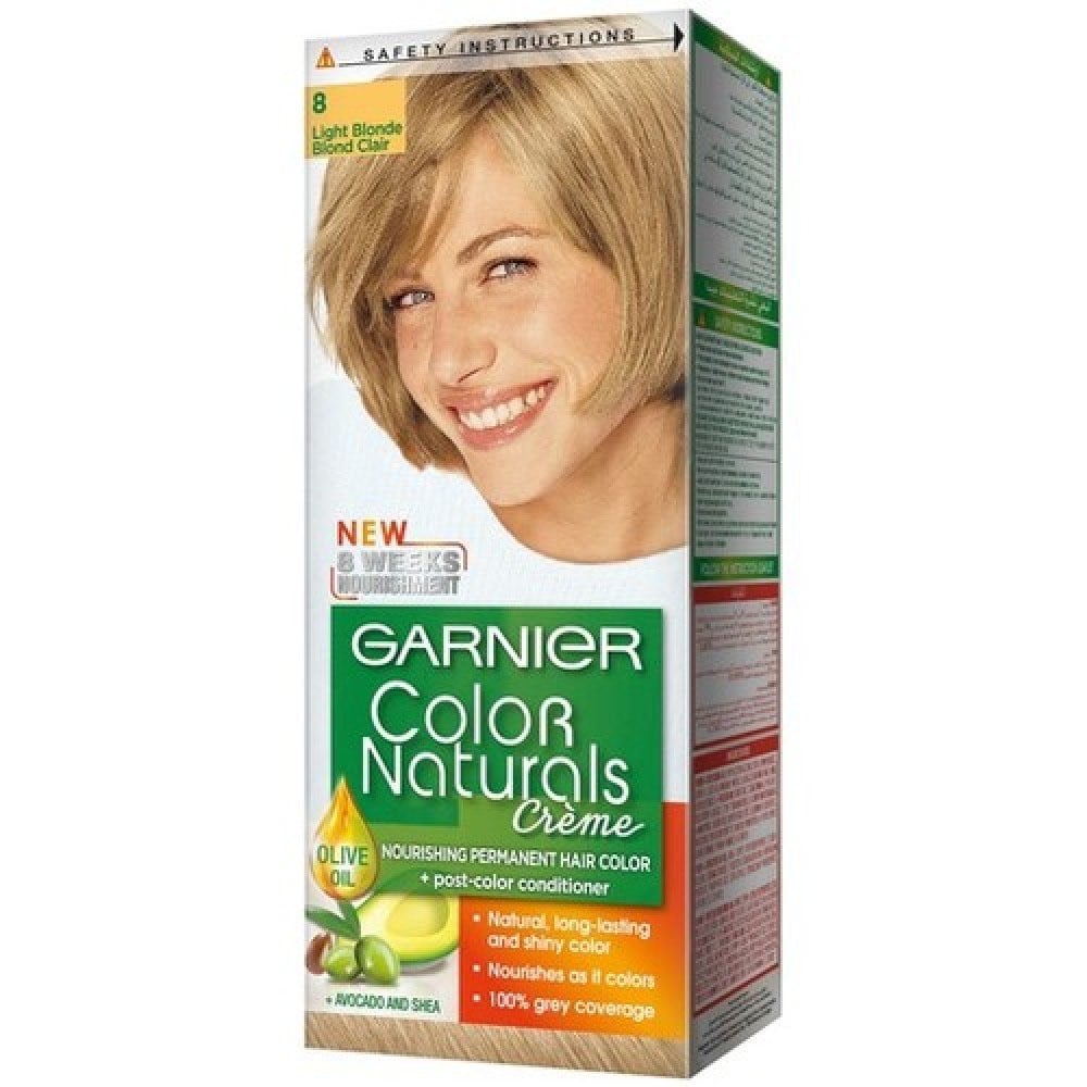 mei Ophef gesmolten Garnier Color Naturals 8 Light Blond - متجر قدي gaudy shop