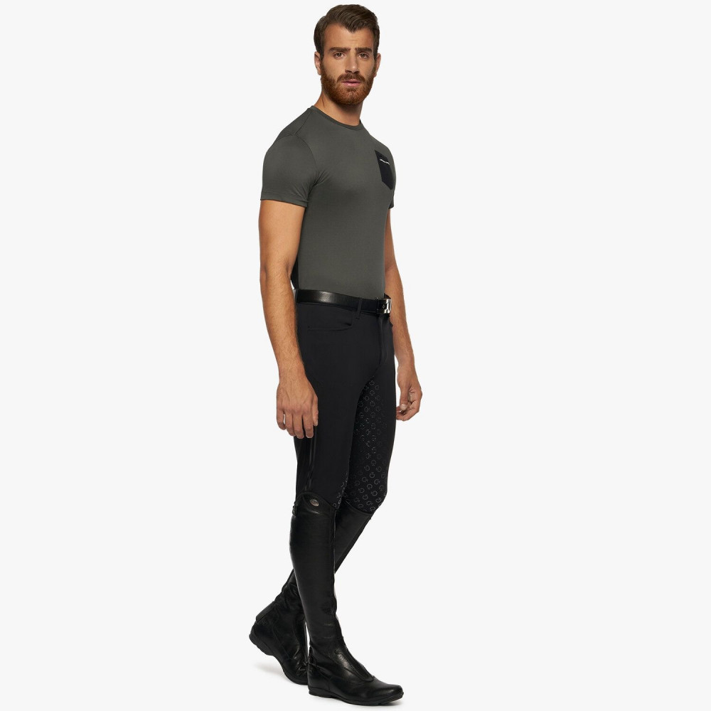 JERSEY PIQUE T-SHIRT W/ PERFORATED POCKET 8980