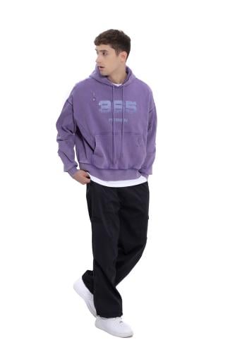 Washed purple Hoodie