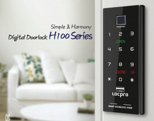 قفل باب ذكي صناعة كورية بصمة LOCPRO H100F