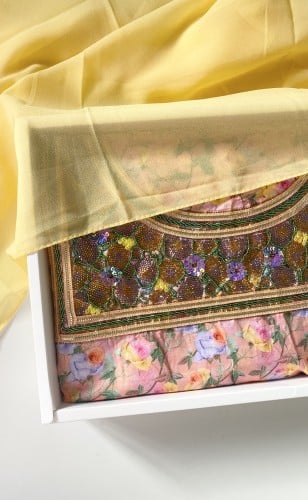 مخور قطن ديجيتال شغل تلي يدوي خرز وفصوص