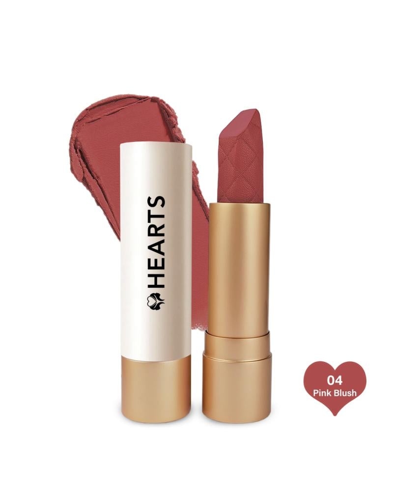 Hearts Cream Lipstick Pink Blush 04