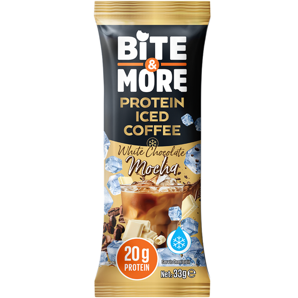 بايت اند مور - ايس كوفي بروتين - وايت شوكليت موكا