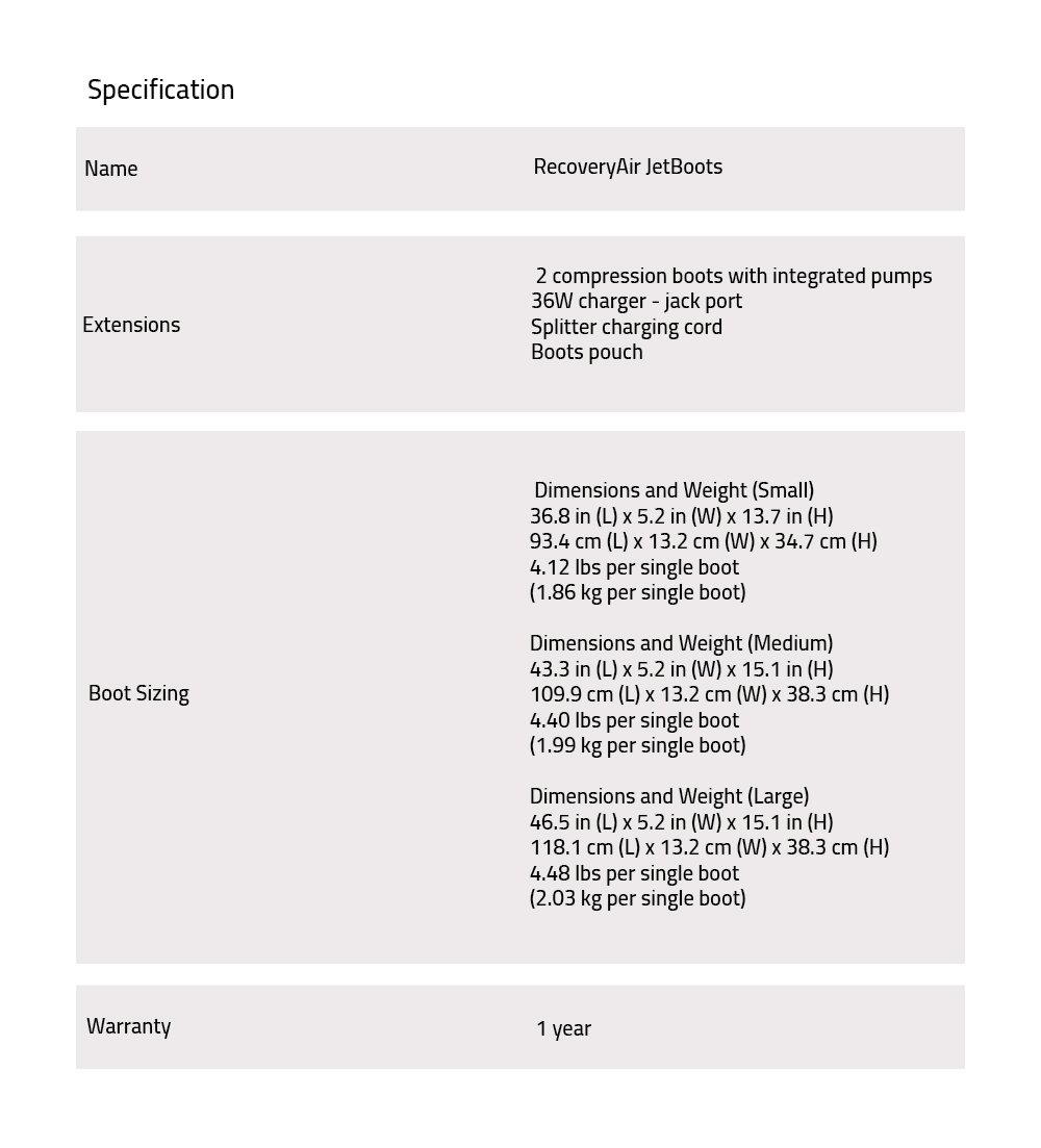 RecoveryAir JetBoots Medium - FAA - Faa Sporta - Premier Sports and Fitness  Store in Saudi Arabia