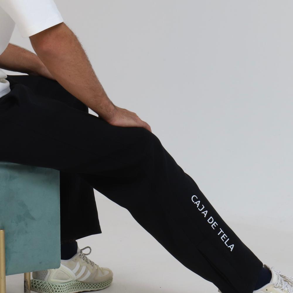 بنطلون  BLACK CDT - COTTON BLEND UNISEX OVERSIZE