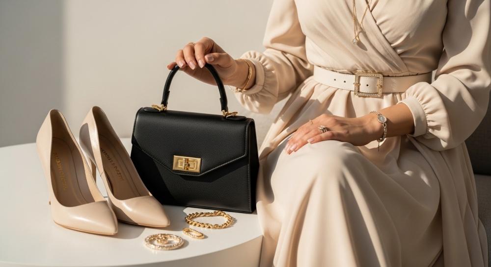 تنسيق الاكسسوارات مع الفساتين