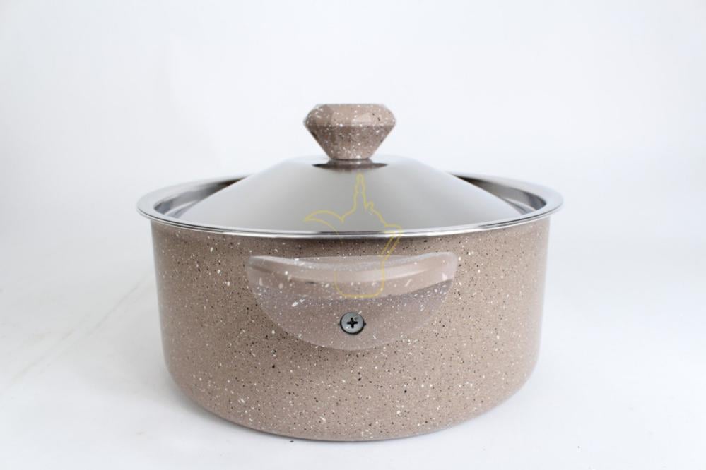 طقم قدور جرانيت فاخر 8 قطع بيج الموركي