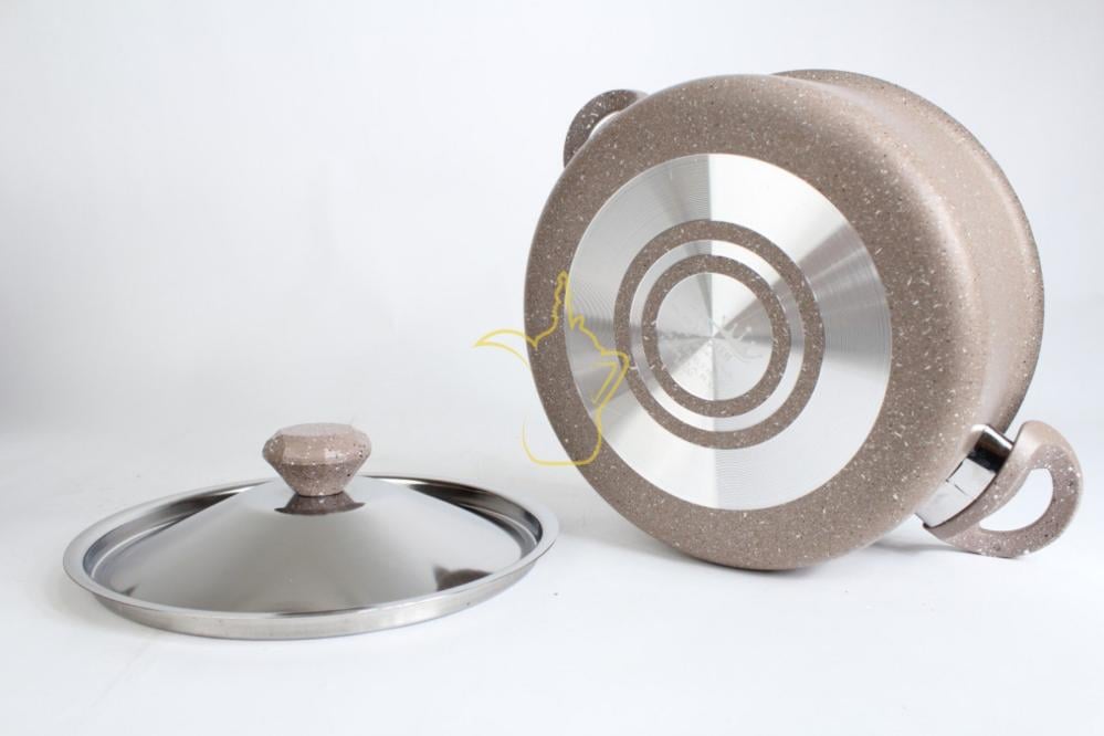 طقم قدور جرانيت فاخر 8 قطع بيج الموركي