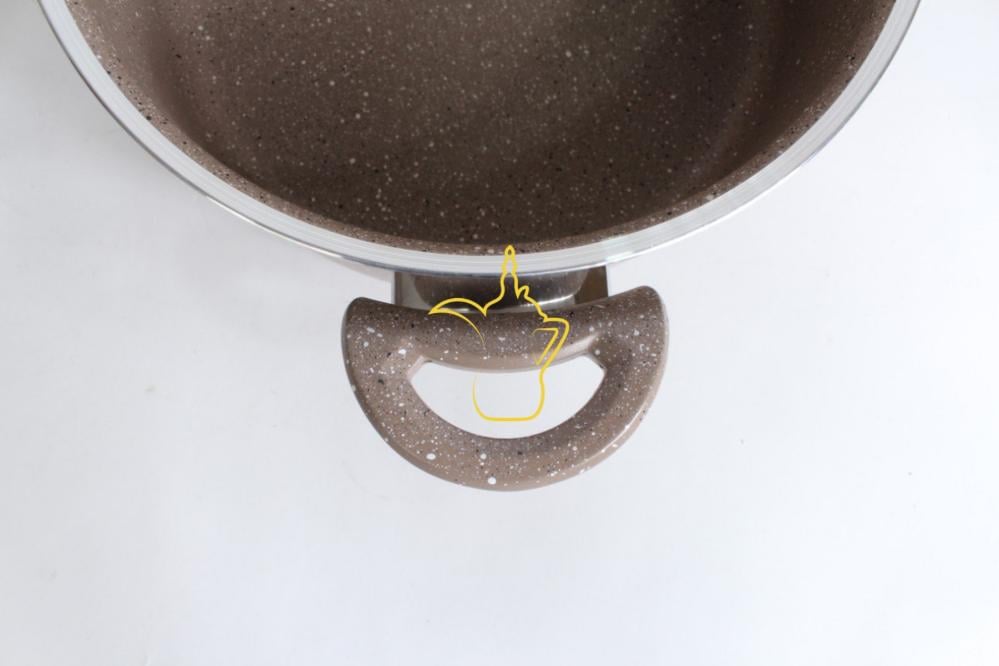 طقم قدور جرانيت فاخر 8 قطع بيج الموركي