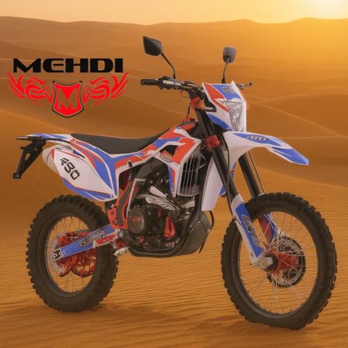 صحرواي دباب ديار لون ازرق دراجة مهدي R 450Cc motor...