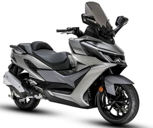 دراجة دباب SYM 400 لون تيتانيوم motorcycle