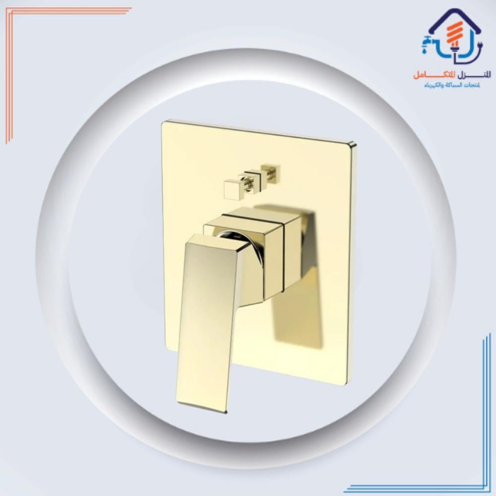 وجه خلاط دفن مخفي خطين مربع ذهبي موديل جروهي