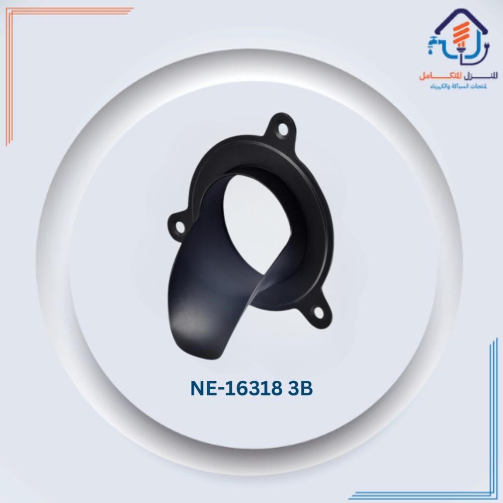 مزراب خارجي ألمنيوم لون أسود ٤ بوصه