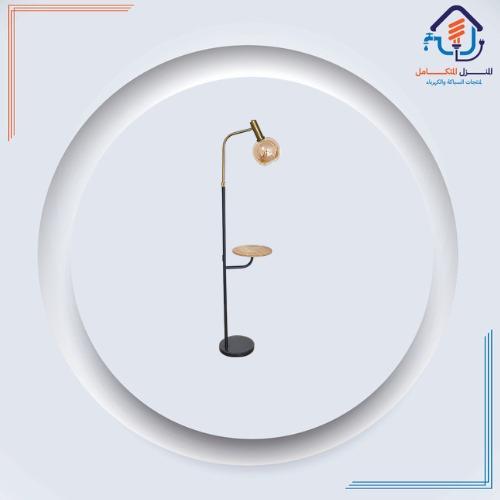 ابجورة طويله ارضيه لون اسود مع ذهبي تصميم عصري وأن...