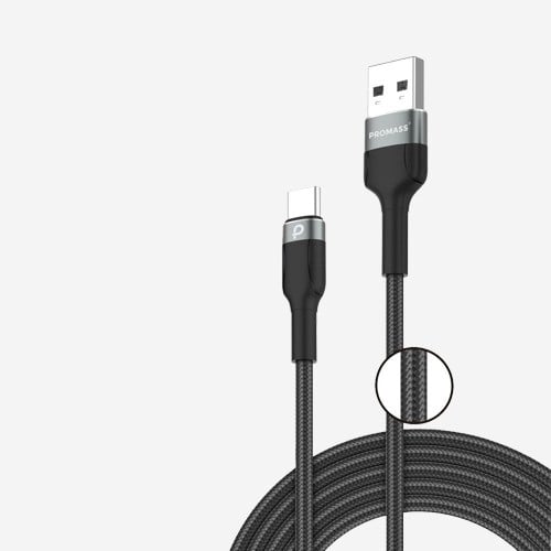 سلك شاحن بروماسس USB-C قماش 1.5 متر