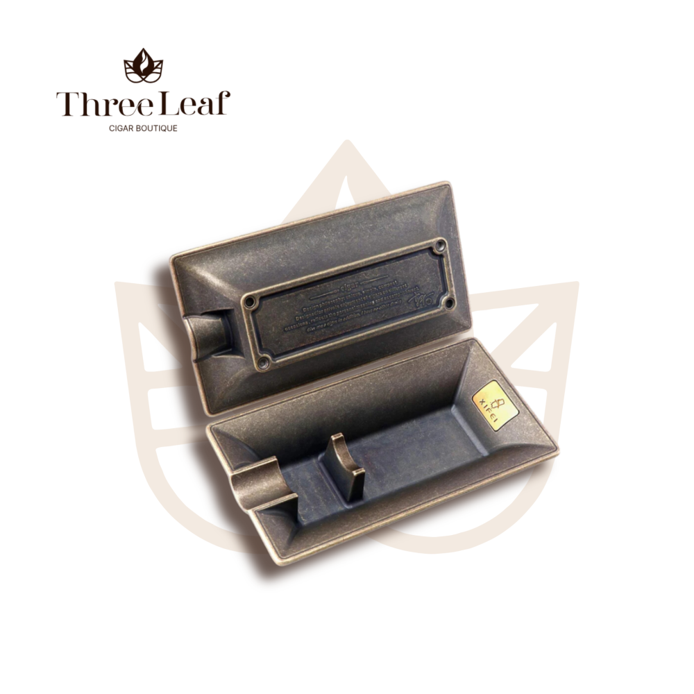 Xifei Ashtray with Single Slot Bronze / طفاية سجائر شايفي بفتحة واحدة برونزية