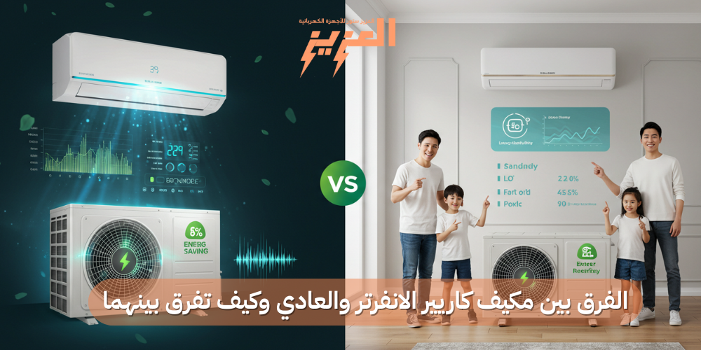 الفرق بين مكيف كاريير الانفرتر والعادي وكيف تفرق بينهما