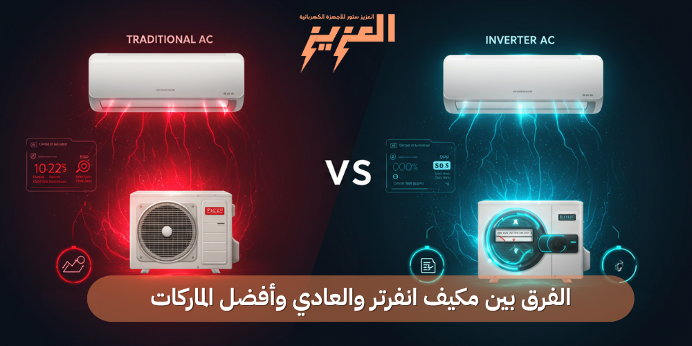 الفرق بين مكيف انفرتر والعادي وأفضل الماركات لعام 2025