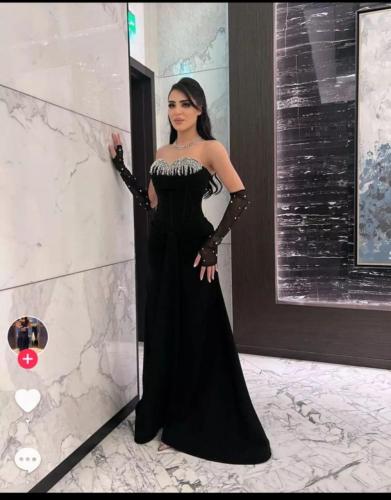 فستان / كريب تطريز يدوي