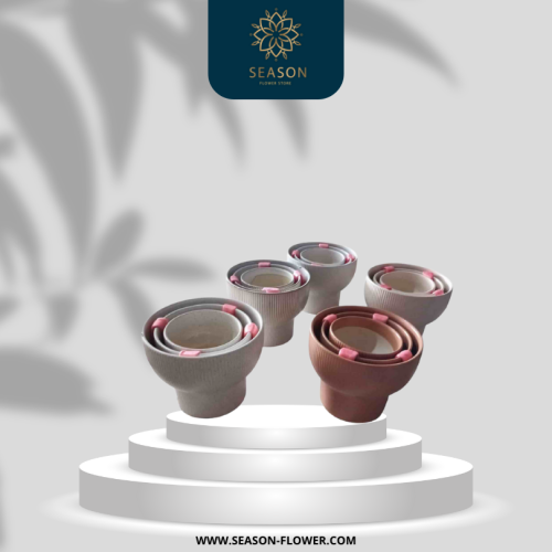 طقم فازة سراميك 766-3