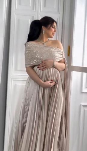 فستان ناعم للحوامل