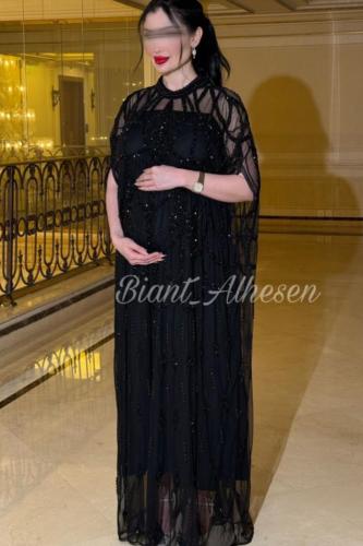 فستان اسود سهره فخم