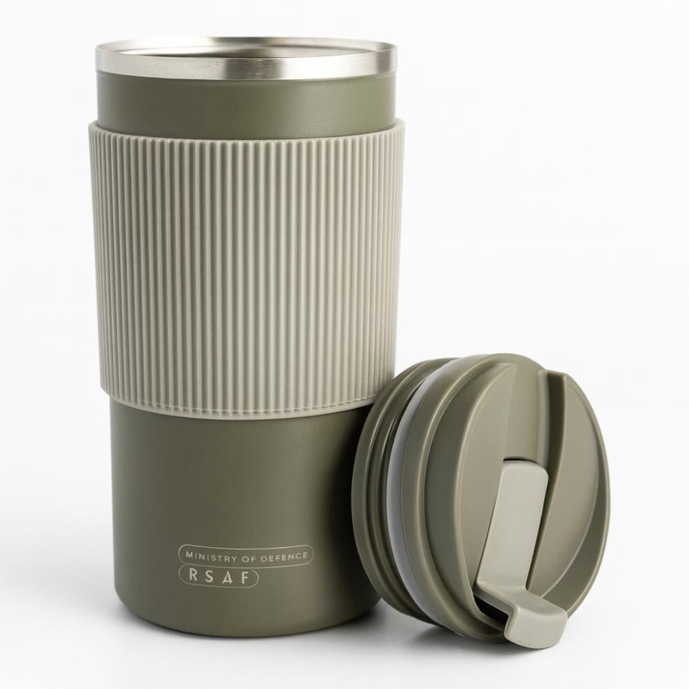 Grey thermal mug