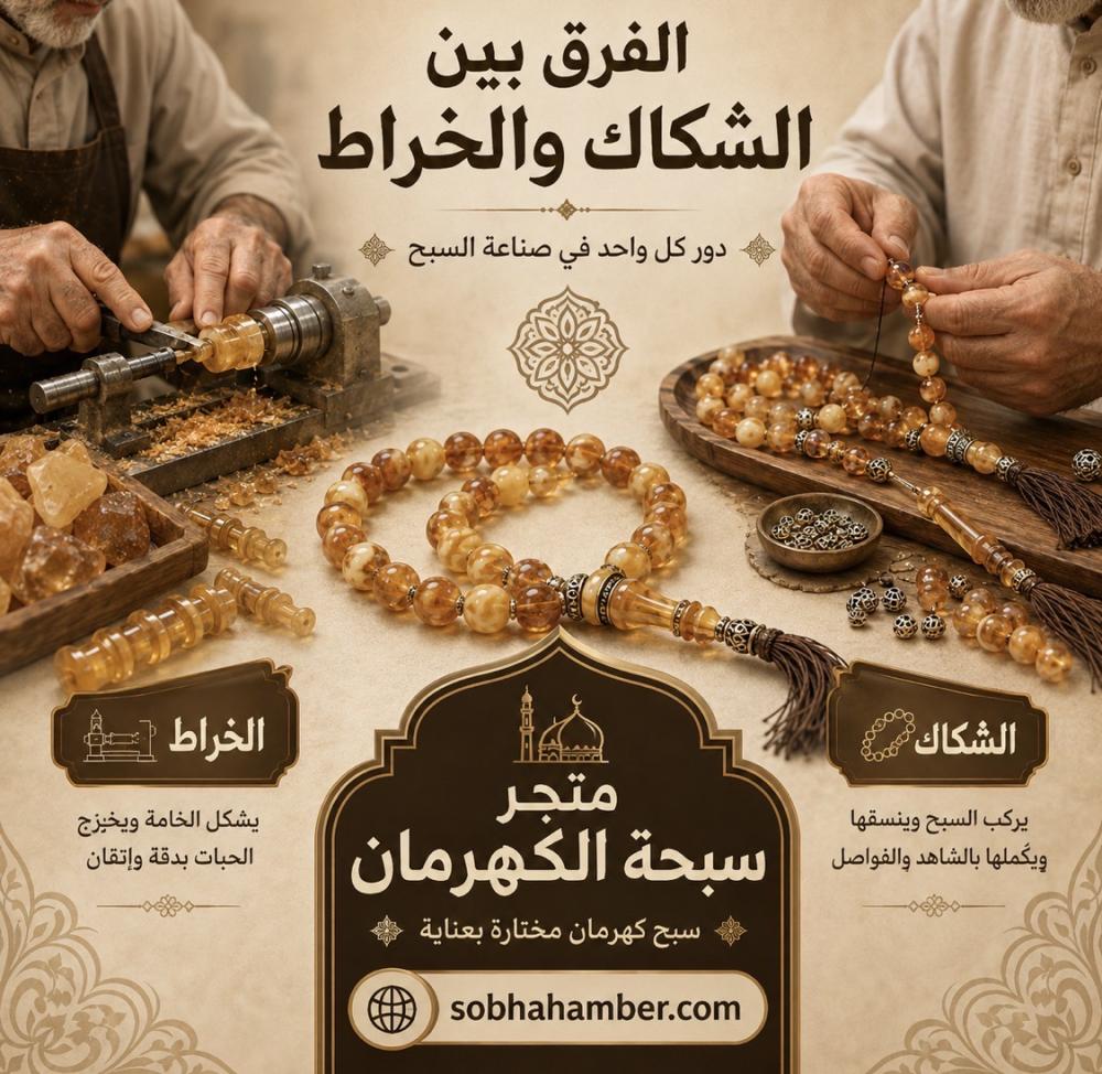 الفرق بين الشكاك والخراط في صناعة السبح