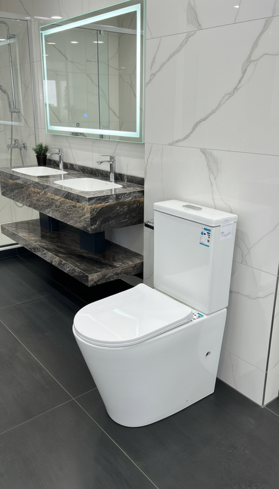 كرسي حمام يورسلاين ابيض