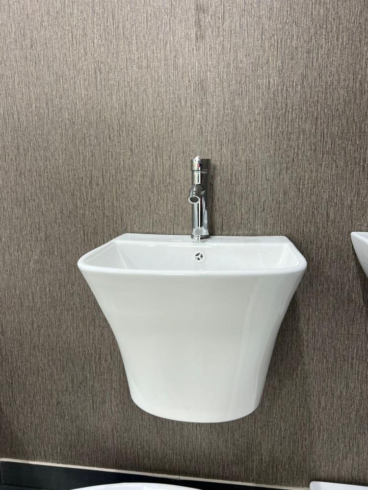 مغسلة خزف عرض 40سم × عمق 35سم أبيض