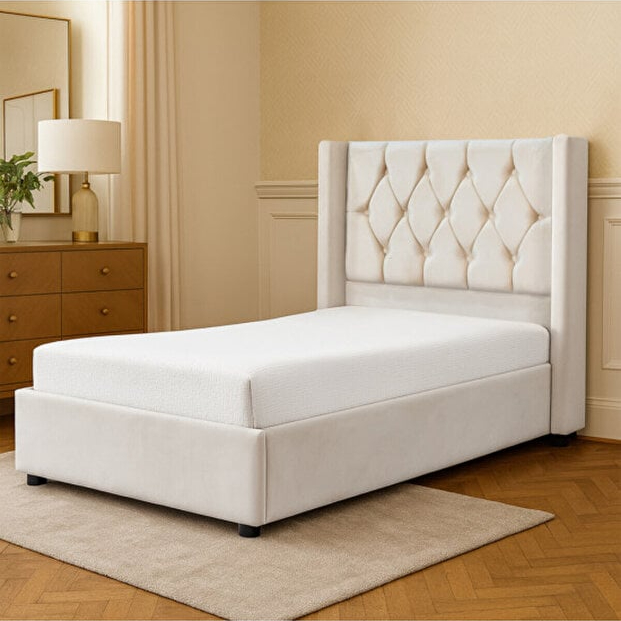 سرير بوكس ديكور 200*120 قماش بكلي