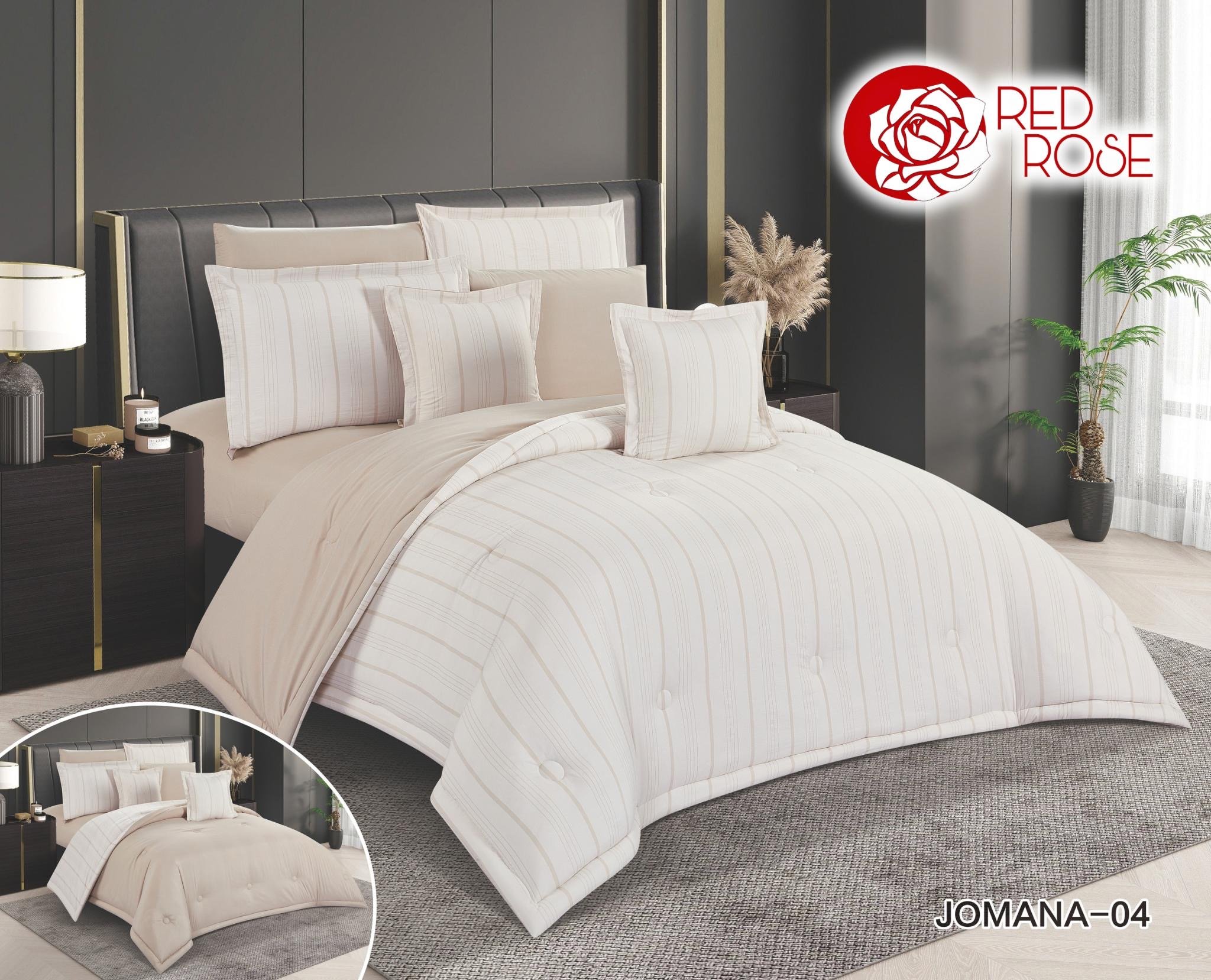 مفرش مقلم بوجهين نفرين 6 قطع مميزه يتصميم فاخر