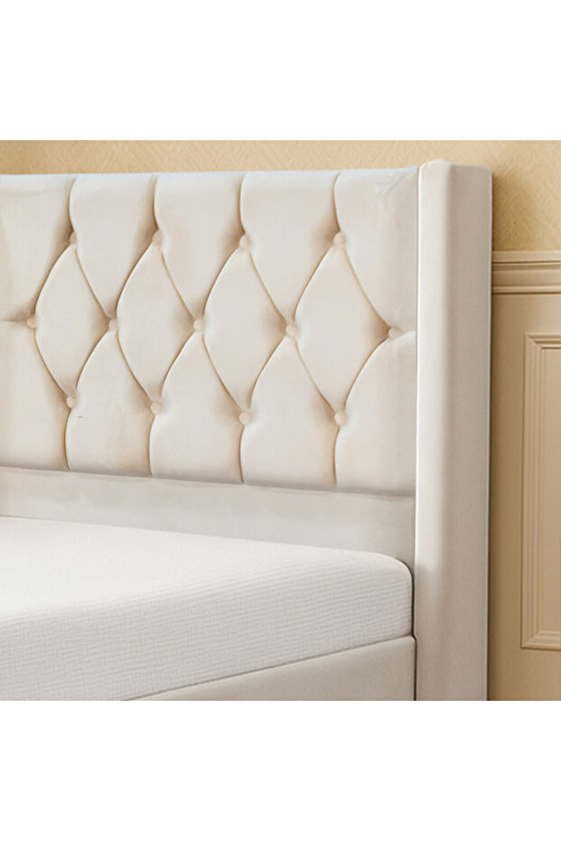 سرير بوكس ديكور 200*120 قماش بكلي