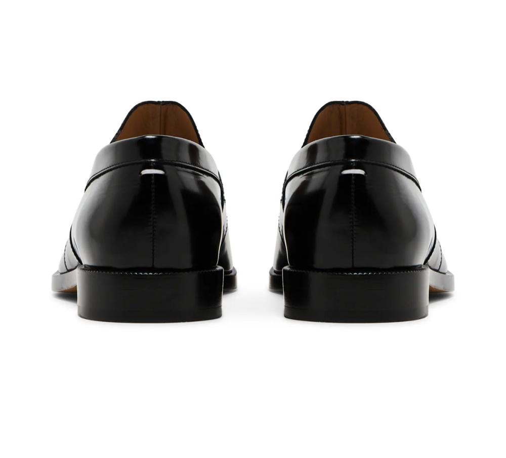Maison Margiela Tabi Penny Loafers 'Black' - SAINT