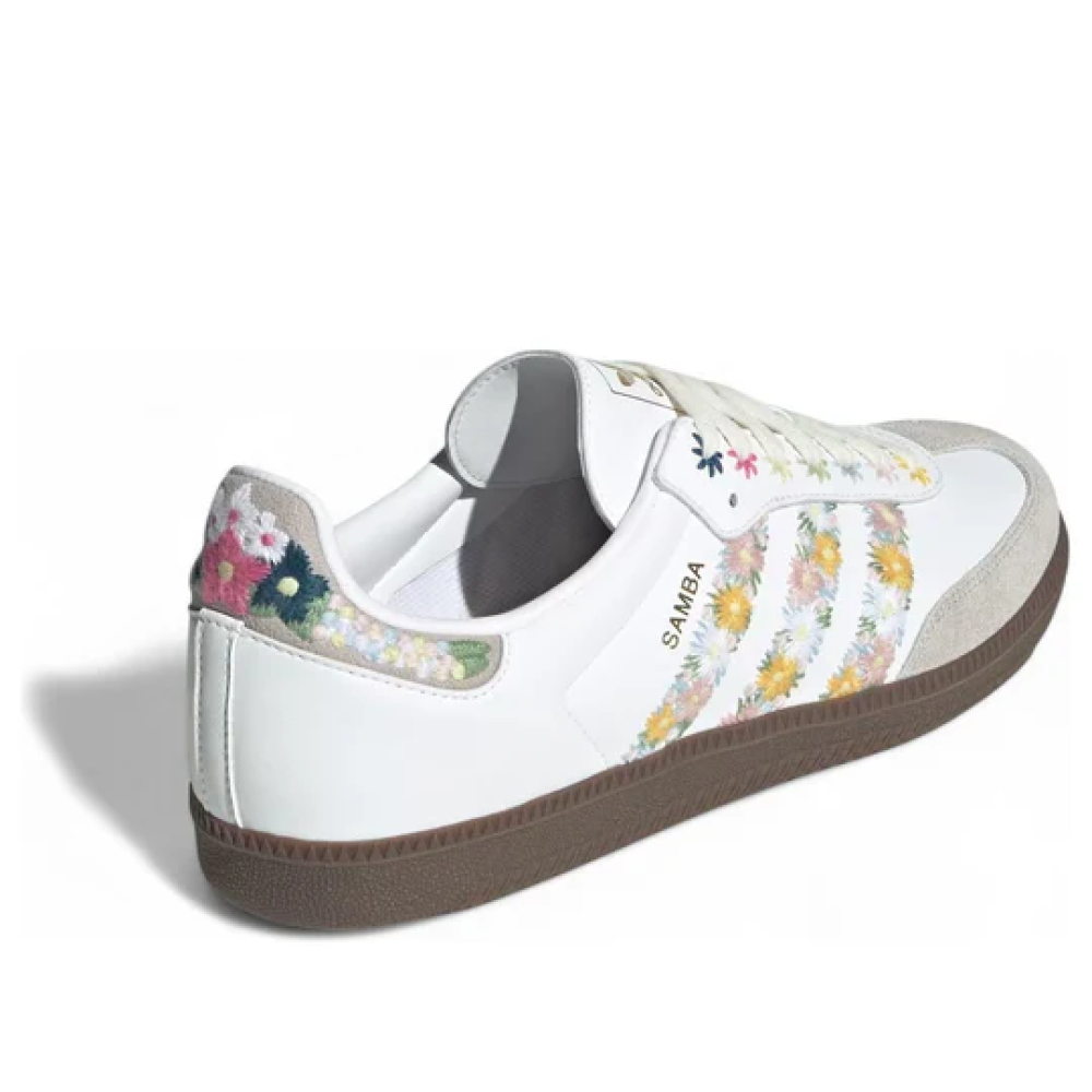adidas Samba OG Satin 'Floral Cloud White Clear Granite'