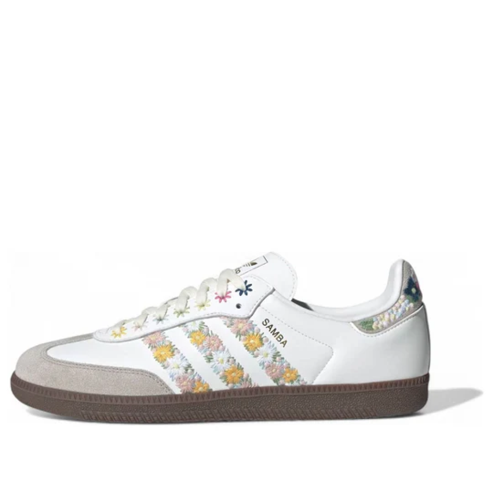 adidas Samba OG Satin 'Floral Cloud White Clear Granite'