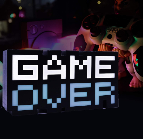 مصباح بتصميم Game Over