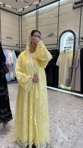 عبايه نرمين دانتيل