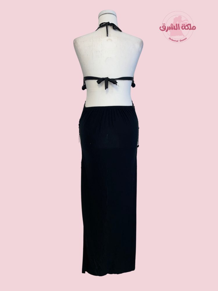 بدلة رقص شرقي بوسي أسود