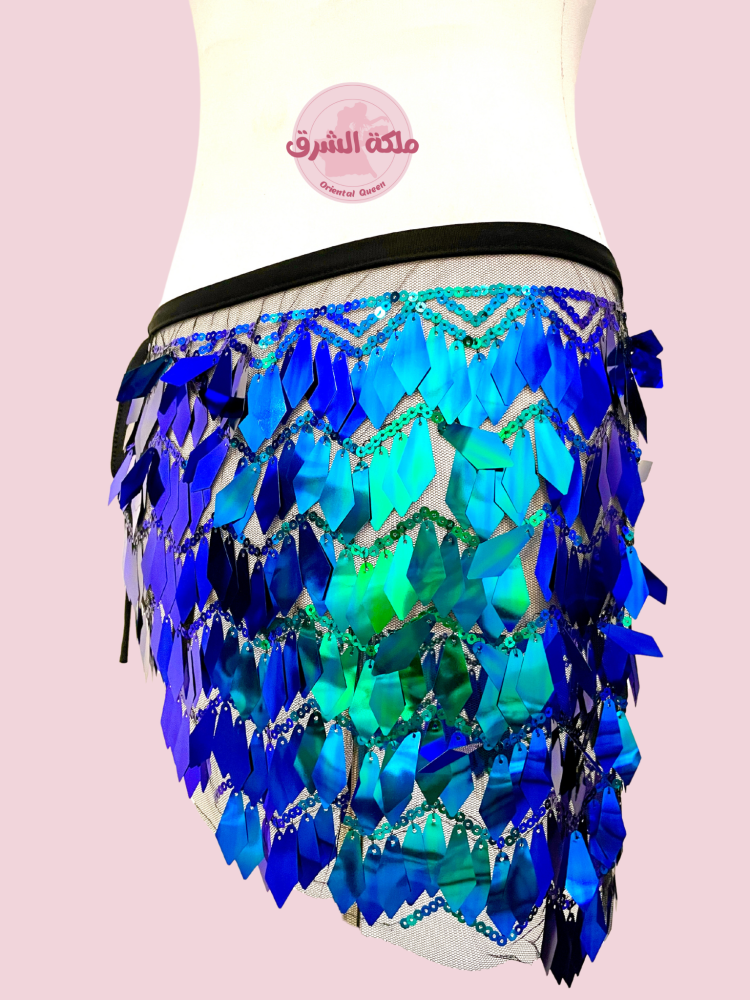 حزام رقص أزرق وأخضر