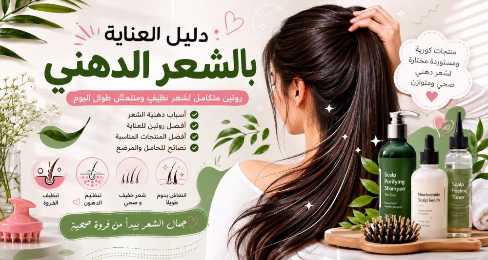 دليل العناية بالشعر الدهني